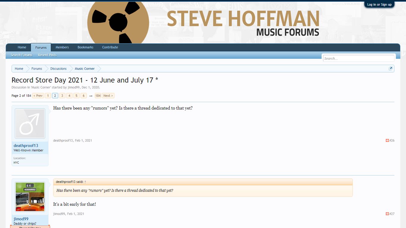 Record Store Day 2021 - 12 June and July 17 * | Page 2 | Steve Hoffman ...